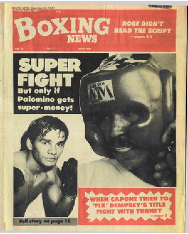 Boxing News magazine  23.12.1977 Download pdf